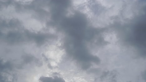 time lapse blue sky with windy clouds