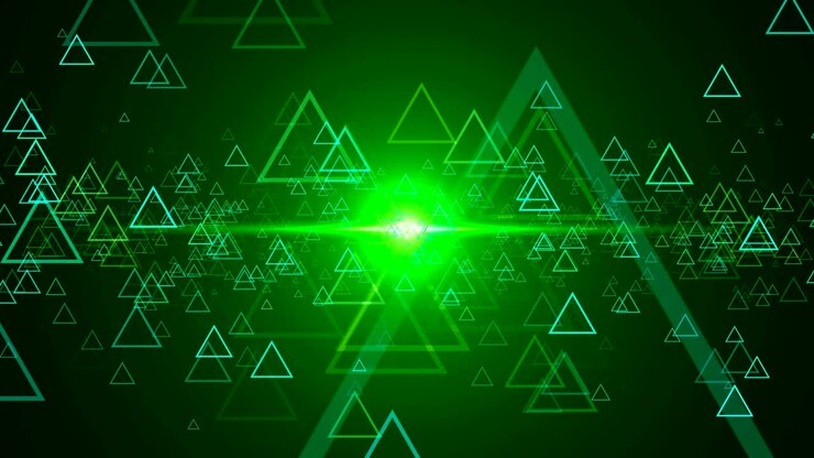 Abstract background with outline triangles