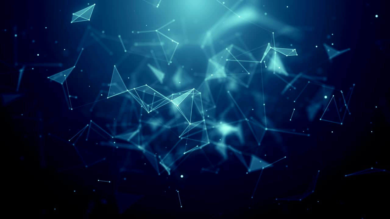 Plexus abstract network titles technology science background loop