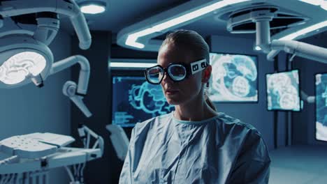 surgeon in vr operating room