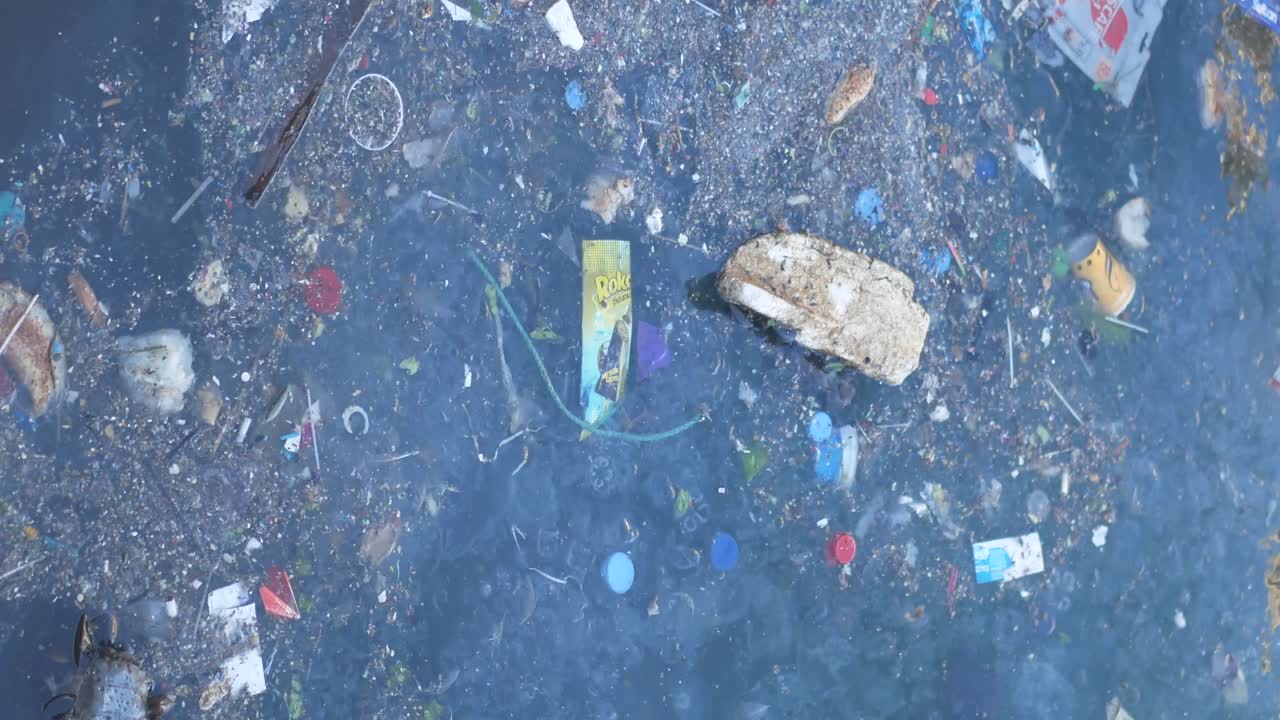 Plastic and other waste pollution in water