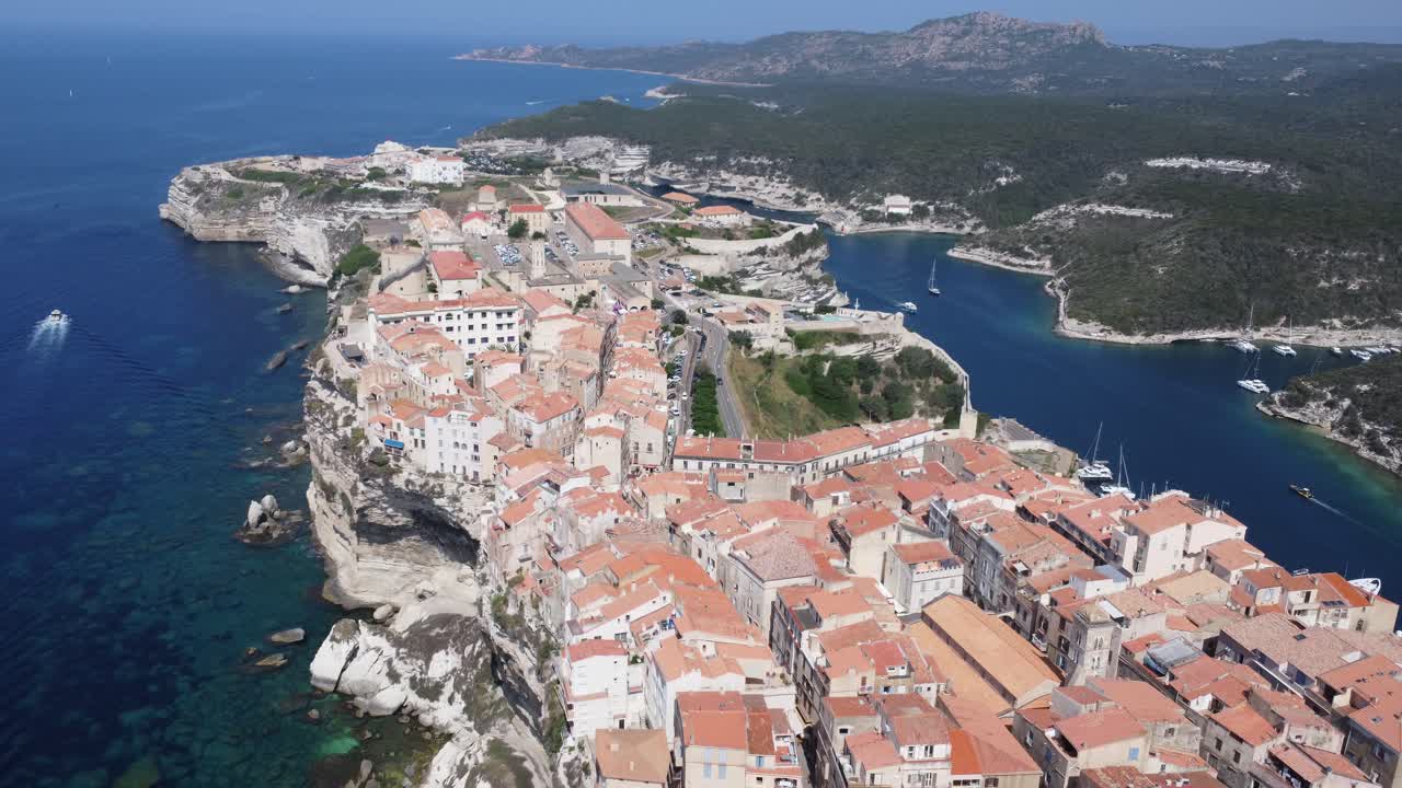 Ripresa aerea su Bonifacio, Corsica