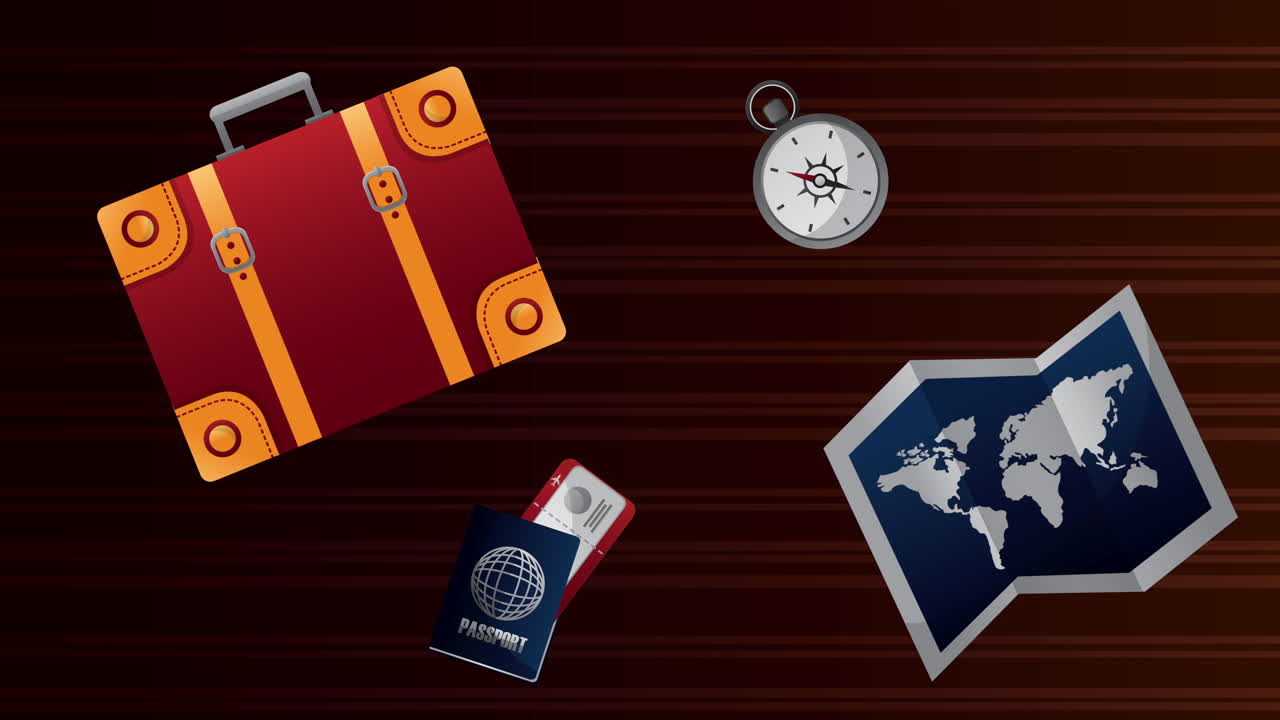 путешествие по всему миру анимация с бумажными картами