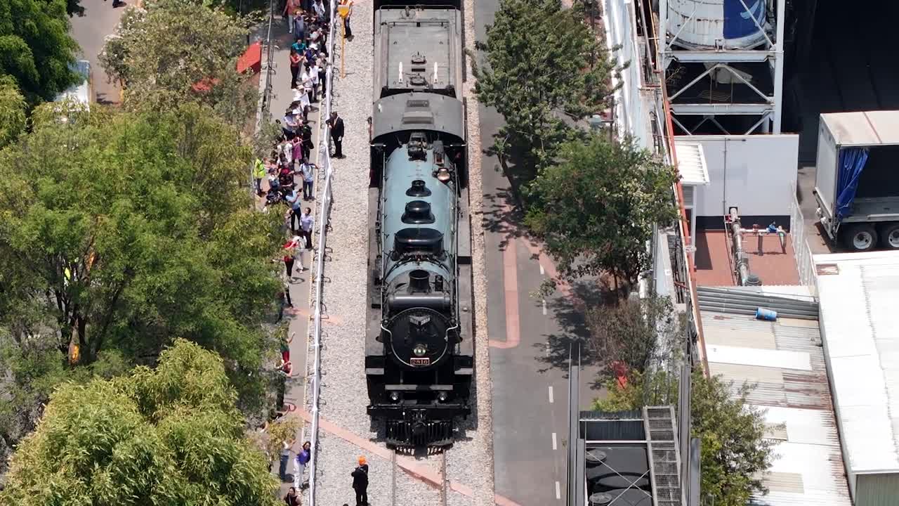 Vintage Steam Train on Display