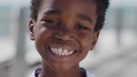 african american boy smiling portrait