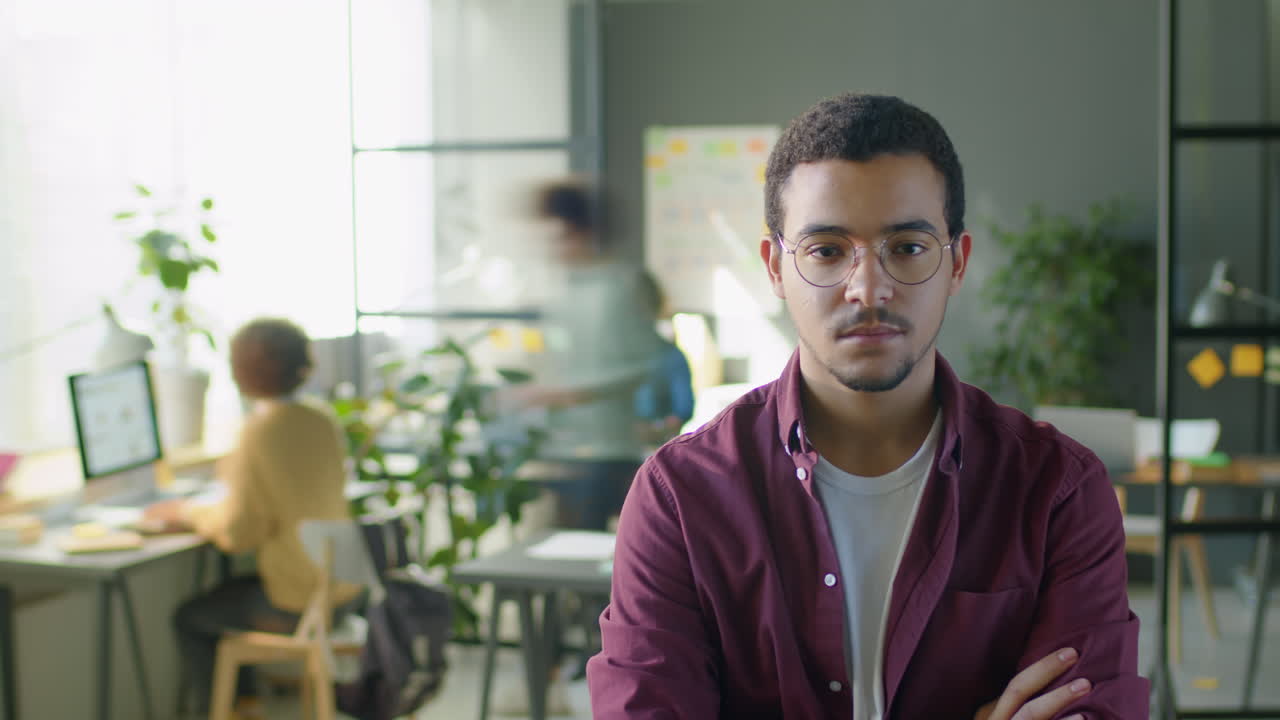 Portrait of Young Office Worker during Day