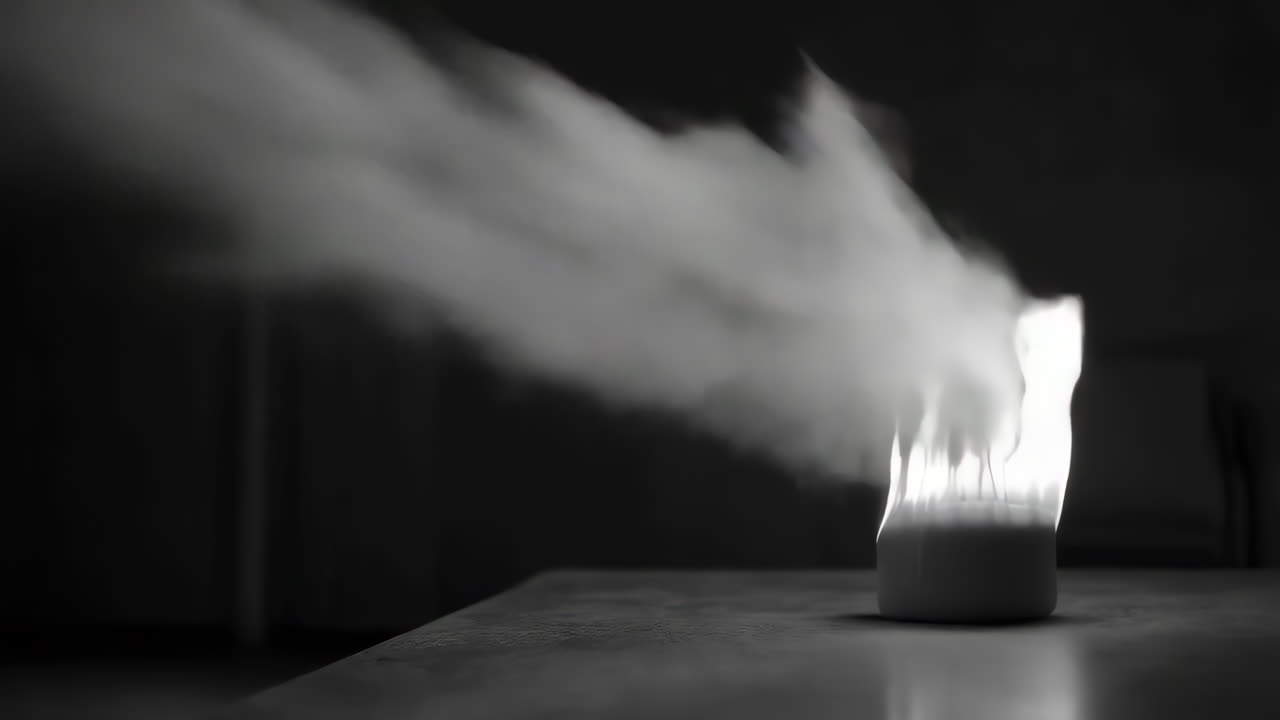 어 속에서 불타는 불