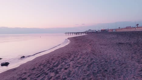 serene seascape with soft sunset light – minimal coastal scene
