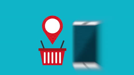 icono de la aplicación de compras para móviles
