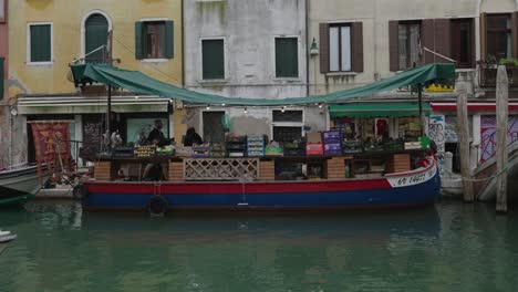 floating market in venice, italy
