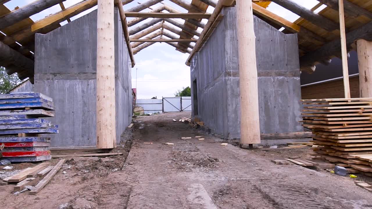 construcción de cabañas de madera