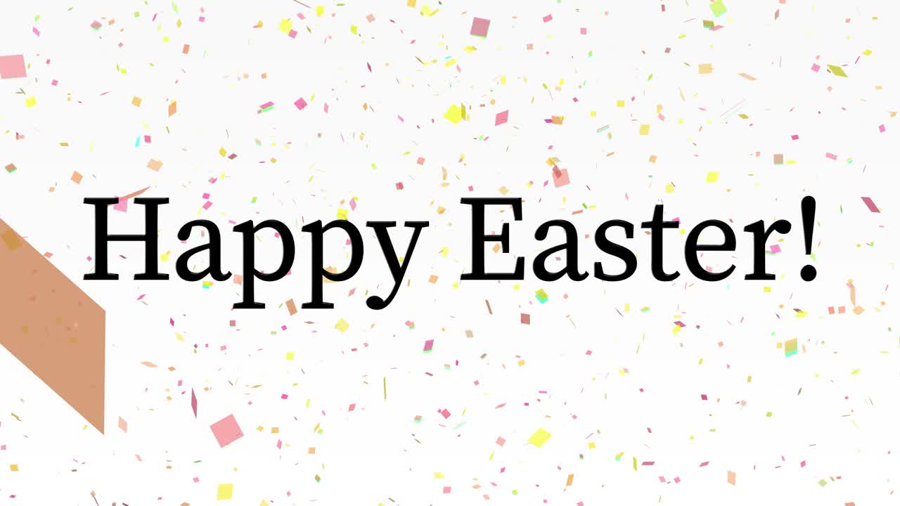 Happy Easter event text animation motion graphics