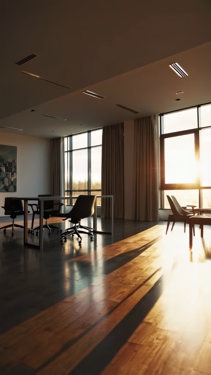 Modern Office Space with Sunlight