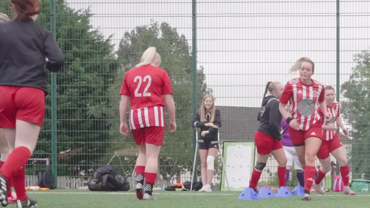 Women's Soccer Team Practice