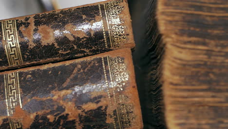 Old-original-law-books-declaration-of-independence,-Selective-Focus