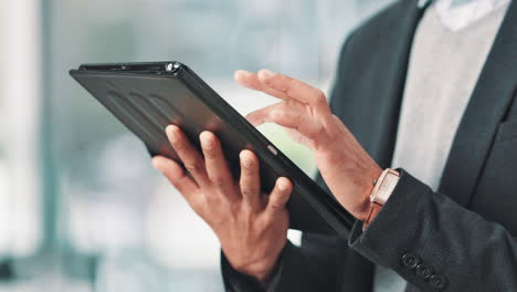 businessman using a tablet