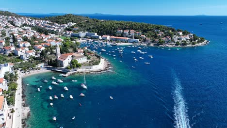 amazing footage of hvar city in 4k