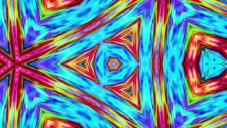 patrón simétrico iridescente líquido como el caleidoscopio con ondas. 3d elegante bucle abstracto bg, estructura ondulada de vidrio líquido brillante con hermosos colores de gradiente. 4k