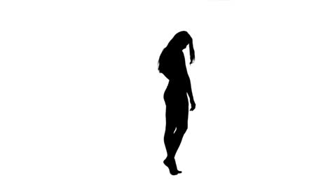 silhouette of a woman posing for the camera