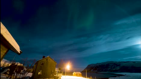 amazing view of the northern lights in lapland finland - timelapse