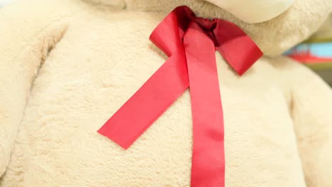 teddy bear bow tie closeup view