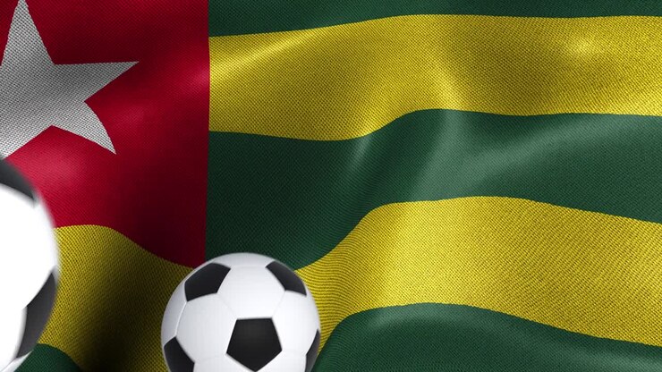 Flag of Togo with Soccer Balls
