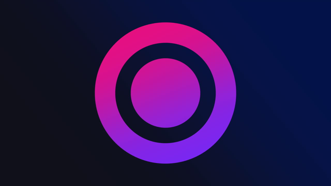 patrón de círculos azul y rojo degradado