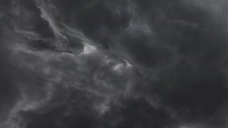 vista de fondo de tormenta en el cielo oscuro 4k