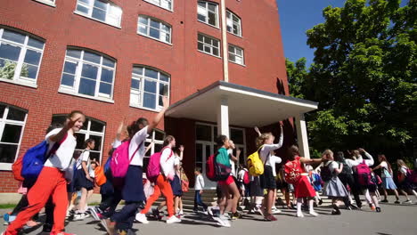 Children Leaving School