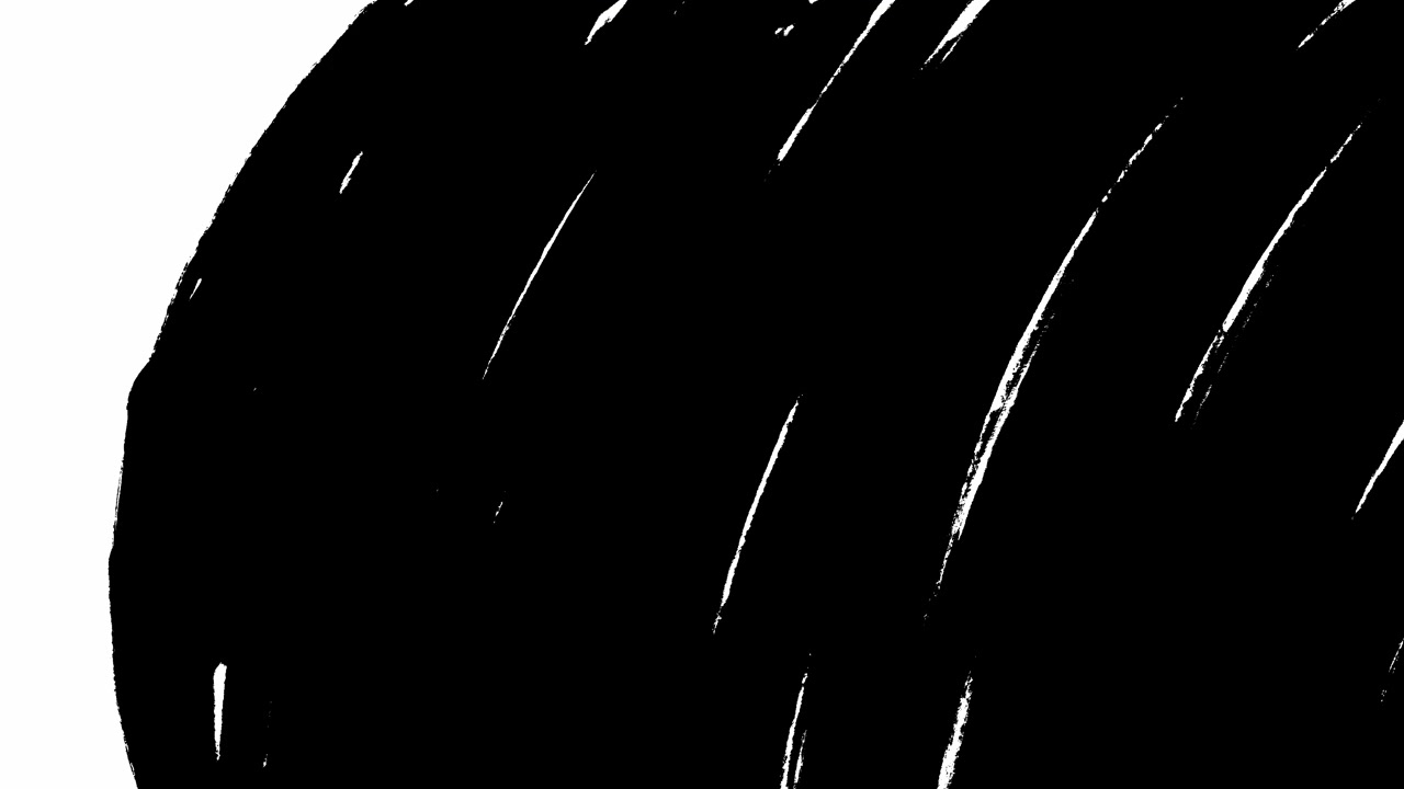 Animated Black Brush Stroke Reveal Transition
