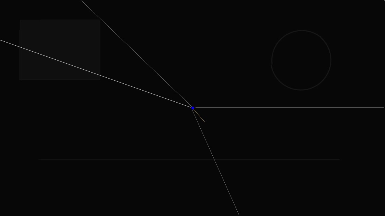 Animazione geometrica astratta con linee e forme in movimento.