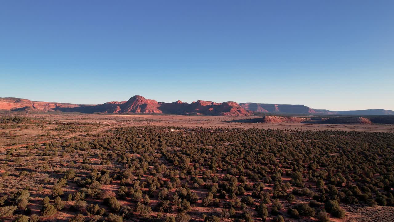Golden Hour Sunrise Drone Shot in Arizona