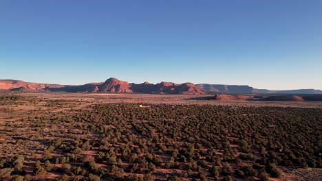 golden hour sunrise drone shot in arizona