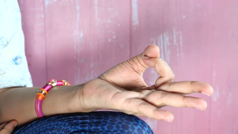 yoga meditation hand gesture