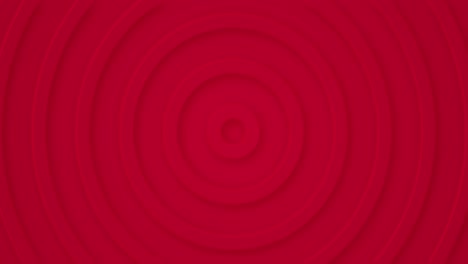 4k gradiente rojo oscuro ligero fondo animado en bucle sin costuras. anillos de círculo 3d