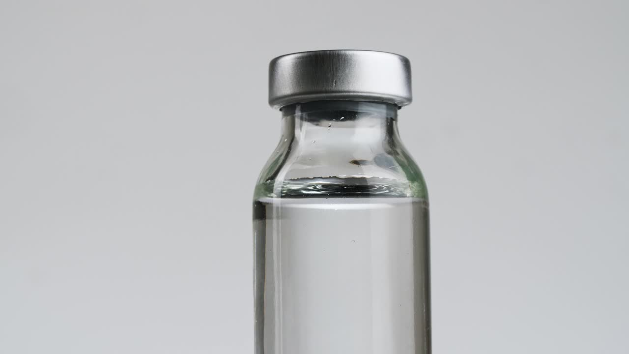 Close-up of a glass vial
