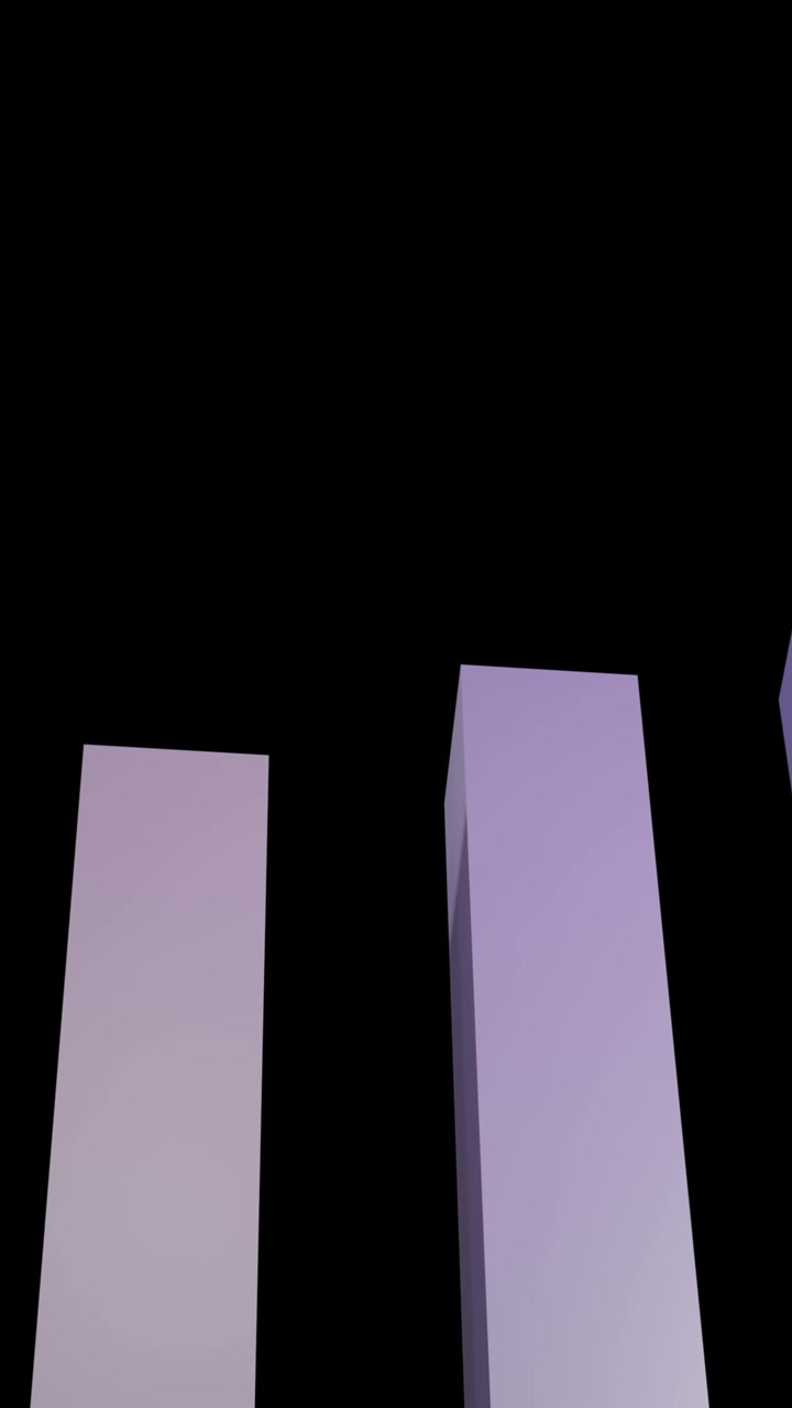 Animation of financial data processing over black background