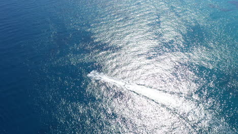 jet ski racing over the mediterranean sea aerial shot menton french riviera