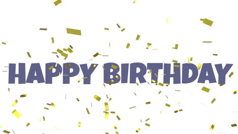 mensaje de feliz cumpleaños con confeti