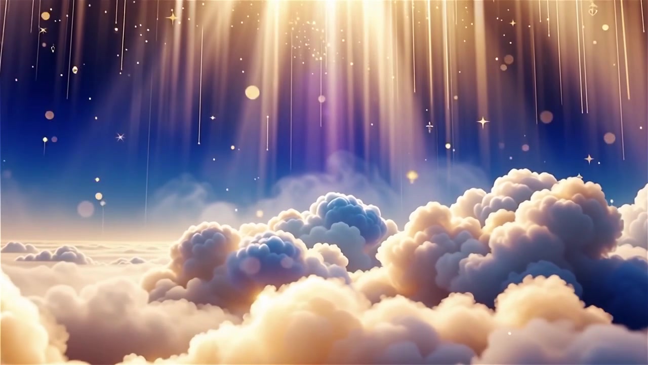 Christian Heavenly Light Worship Background