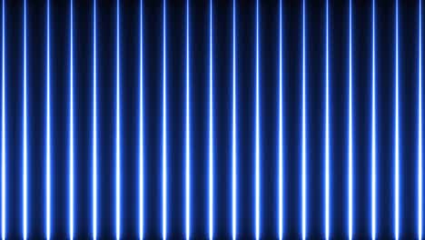 animación de líneas azules de neón brillantes que se mueven en un bucle sin costuras sobre un fondo negro