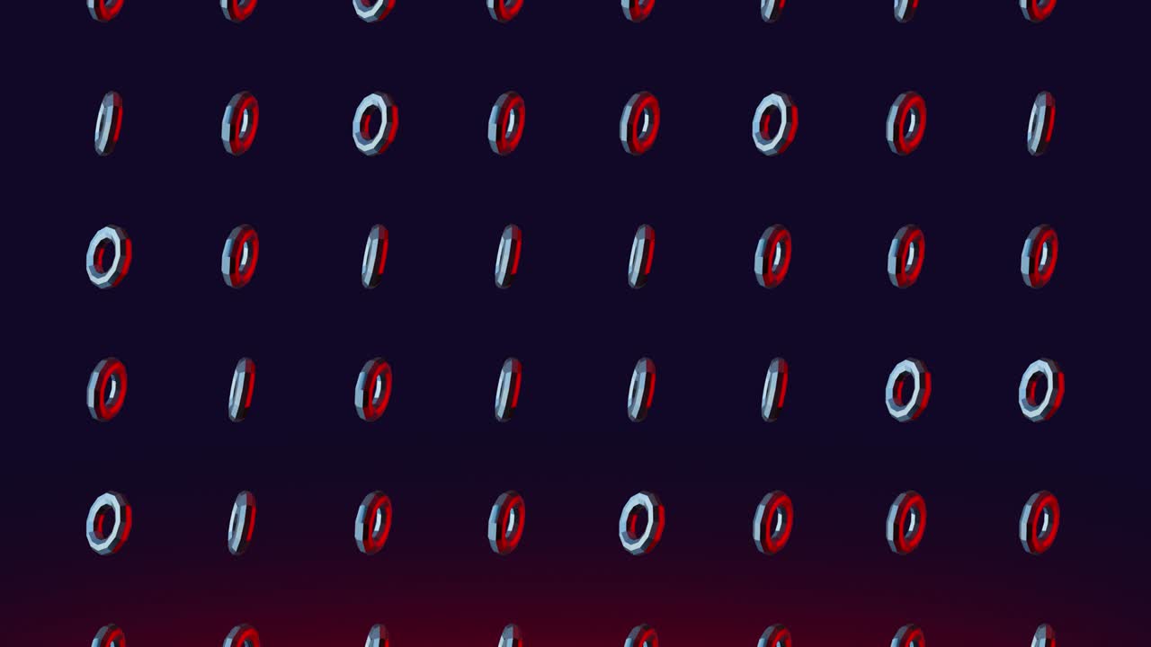 Abstract Minimal motion design animation of neon 3d geometric object. color background. Seamless looping animation. Modern, seamless motion design for poster, cover, branding, banner, placard. 4k