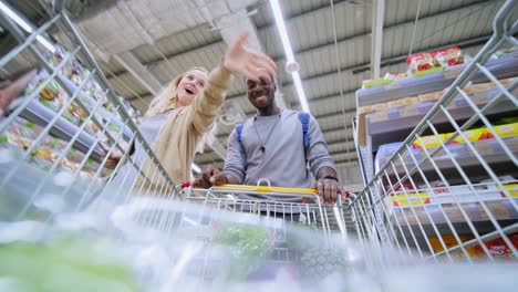 shopping at the supermarket