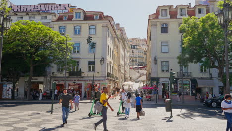 lisbon city square, portugal