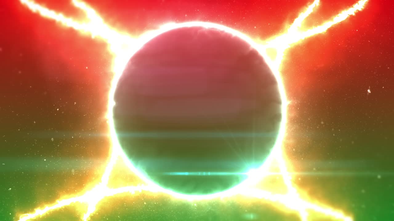 dispositivo de encuadre brillante extraterrestre