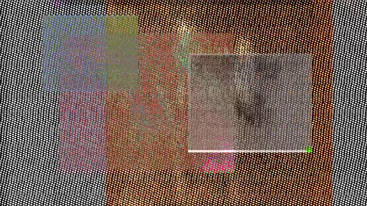 Texture Astratta Glitch e Grana con Sovrapposizione di Rumore a Pattern Dither - Sfondo Video
