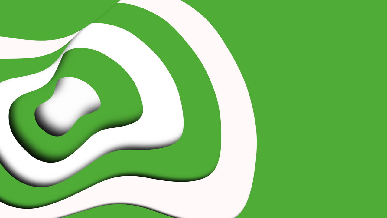 녹색과 색의 추상적인 디자인과 곡선 모양