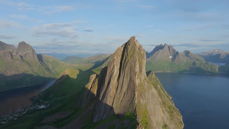 scenic view of segla mountain on senja island in norway