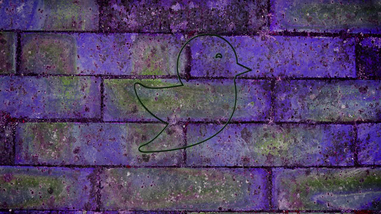 pulgares hacia abajo signo de neón en la pared de ladrillo 4k