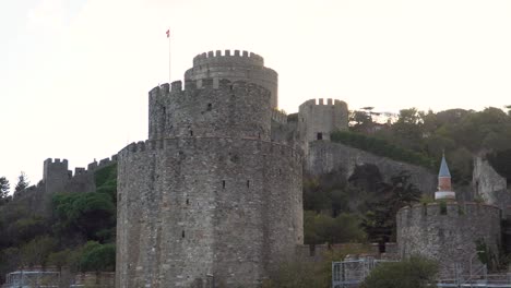 medieval fortress in istanbul called rumelian castle at historical place